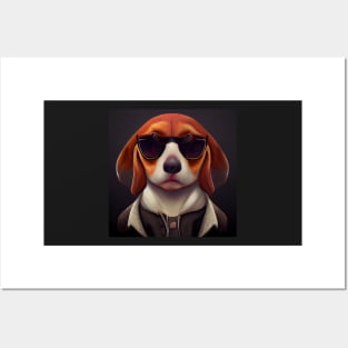 Beagle with Sunglasses - best selling Posters and Art